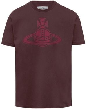 Vivienne Westwood Orb Printed Crewneck T-Shirt - Red