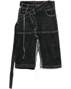 OTTOLINGER Wrap Denim Skirt - Black