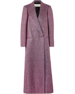 Dries Van Noten Long-Sleeved Casual Jacket - Purple