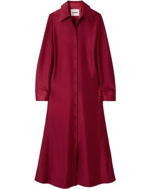 Jil Sander Shirt Dress - Red