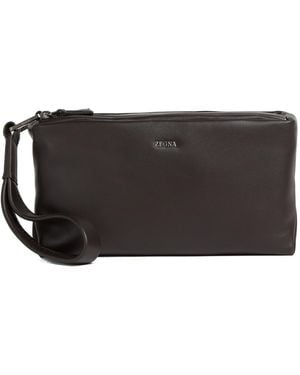 ZEGNA Secondskin Softy Pouch - Black