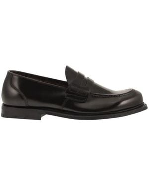 Church's Leather Loafer With Classic Penny Strap - Black