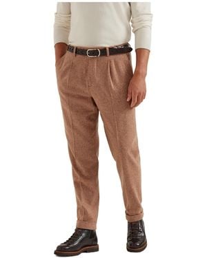 Brunello Cucinelli Button-Fastening Trousers - Multicolour