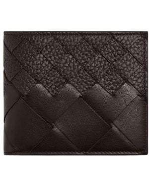 Bottega Veneta Intrecciato Bi-Fold Wallet - Black