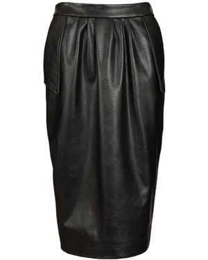 Stella McCartney Altermat Pleated Midi Skirt - Black