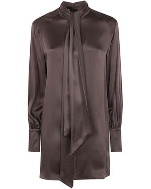 strappy brown dress Leslie Amon After Sun Galli Embellished Satin Mini Dress