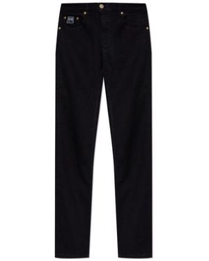 Versace Jeans Couture Couture Logo Patch Skinny Jeans - Black