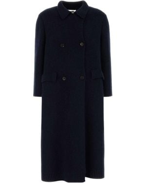 Miu Miu Double Breasted Coat - Blue