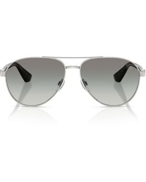 Burberry Eyewear Pilot Frame Sunglasses - Metallic