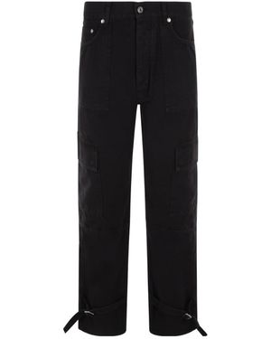 Off-White c/o Virgil Abloh Logo Patch Cargo Trousers - Black