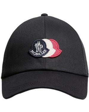 Moncler Cotton Gabardine Baseball Cap - Black