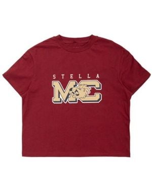 Stella McCartney Logo-Print Short-Sleeve T-Shirt - Red