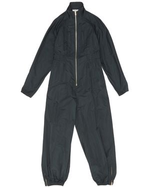 Alaïa Alaïa High Neck Zipped Jumpsuit - Blue