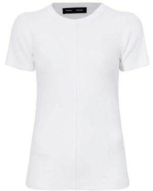 Proenza Schouler Ribbed Crew-Neck T-Shirt - White