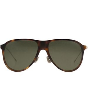 Brunello Cucinelli Pilot Frame Sunglasses - Green
