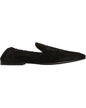 Dolce & Gabbana Ariosto Embroidered Shoes - Black