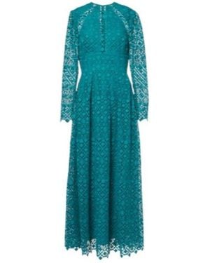 Elie Saab Macramé Gown - Blue