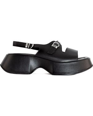 Vic Matié Sensory Platform Heeled Sandals - Black