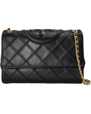 Tory Burch Quilted Leather Chain Shoulder Bag - Black