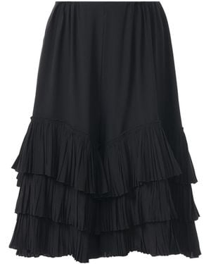 Chloé Chloé Ruffled Tiered Shorts - Black