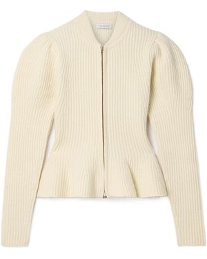 Gabriela Hearst Cardigan With Lotus Leaf Hem - Natural