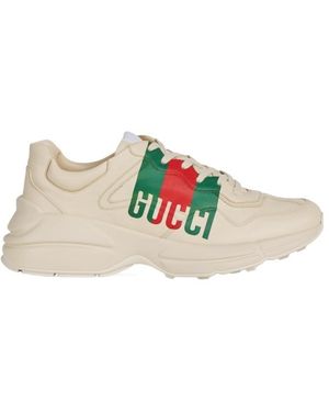 Gucci Rython Trainers - Natural
