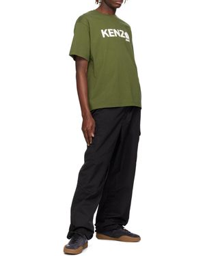 KENZO Elastic Waist Casual Trousers - Green