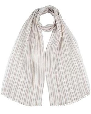 Brunello Cucinelli Striped Scarves - White