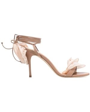 Magda Butrym Floral Detailed Ankle Strap Sandals - Multicolour
