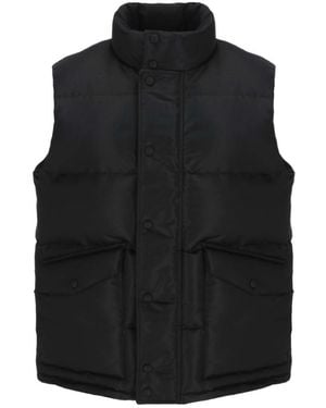 McQueen Sleeveless Padded Gilet - Black