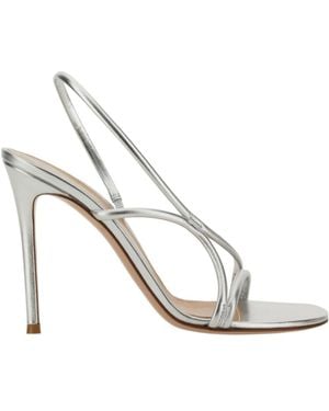 Gianvito Rossi Round-Toe High-Heeled Sandals - White
