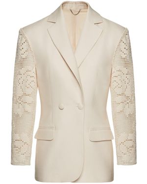Magda Butrym Stitched Suit Coat - White