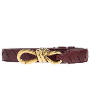 Bottega Veneta Knotted Belt - White