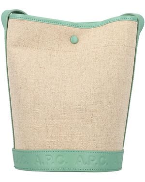 A.P.C. A.P.C Hélène Bucket Bag - Green