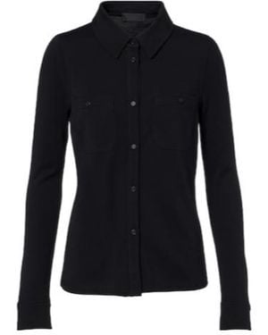 Nili Lotan Ibra Wool Shirt - Blue
