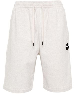 Isabel Marant Mahelo Jersey Bermuda Shorts - White
