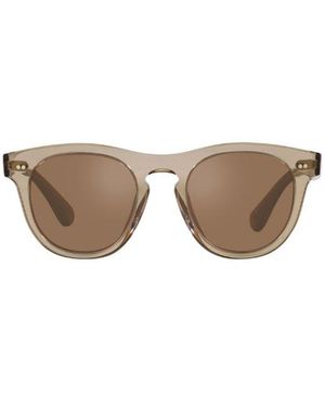 Oliver Peoples Logo Sunglasses - Brown