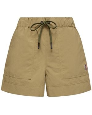 Moncler Technical Froissé Shorts - Green