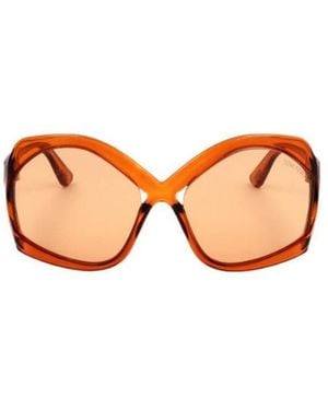 Tom Ford Oversize-Frame Sunglasses - Orange