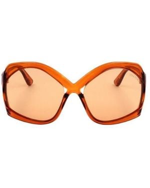 Tom Ford Oversize-Frame Sunglasses - Orange