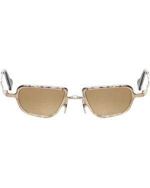 Kuboraum Textured Rectangular Sunglasses - Multicolour