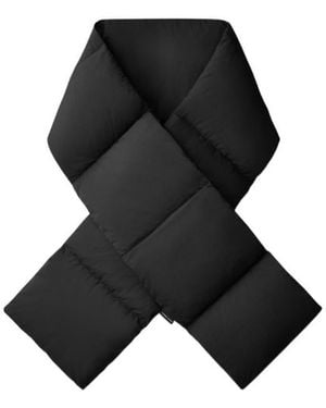 Canada Goose Rectangle Shape Padded Scarf - Black