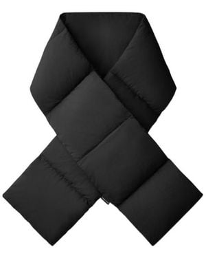 Canada Goose Rectangle Shape Padded Scarf - Black