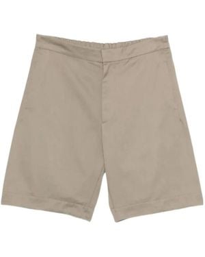 The Row Elastic-Waist Shorts - Gray