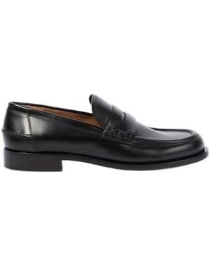 Gianvito Rossi Michael Leather Loafers - Black