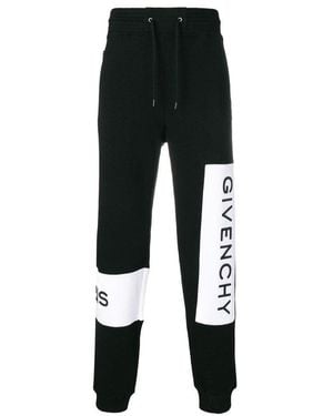 Givenchy Logo Stitching Embroidery Joggers - Black