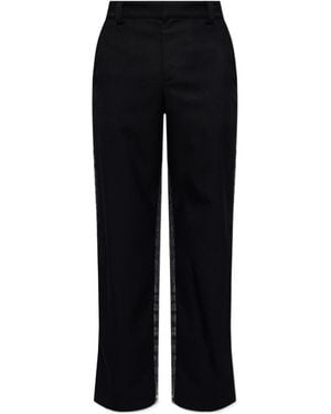 DIESEL P-Wire Denim Panelled Trousers - Black