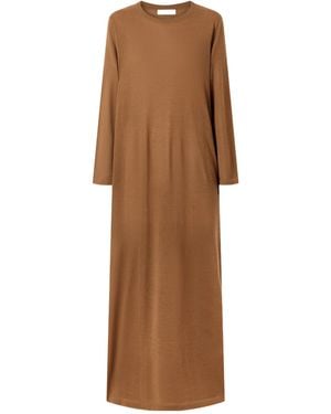 Co. Cashmere Midi Dress - Brown