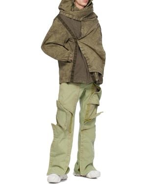 Y. Project Paneled Straight Jeans - Green