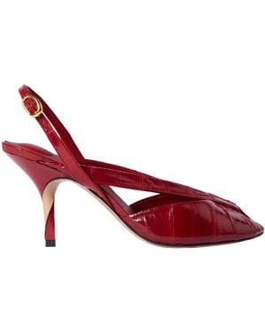 Jacquemus Open Toe Heel Sandals - Red